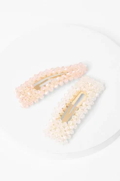 Quiz Beaded Hair Clip Set Discount