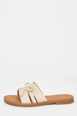 Quiz Faux Suede Flat Sandals Beige Best
