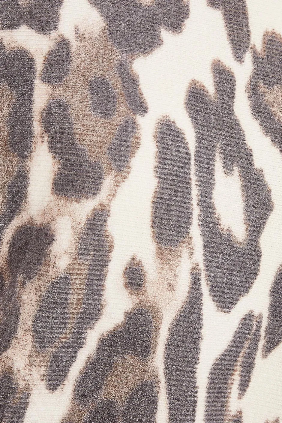 Quiz Beige Knit Leopard Print Jumper Best