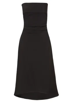 Quiz Bandeau Midi Dress Black Best