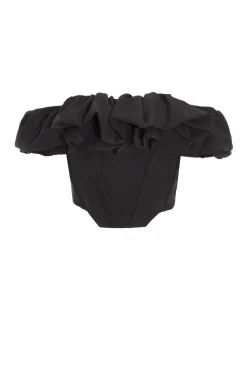 Quiz Bardot Corset Top Black Best