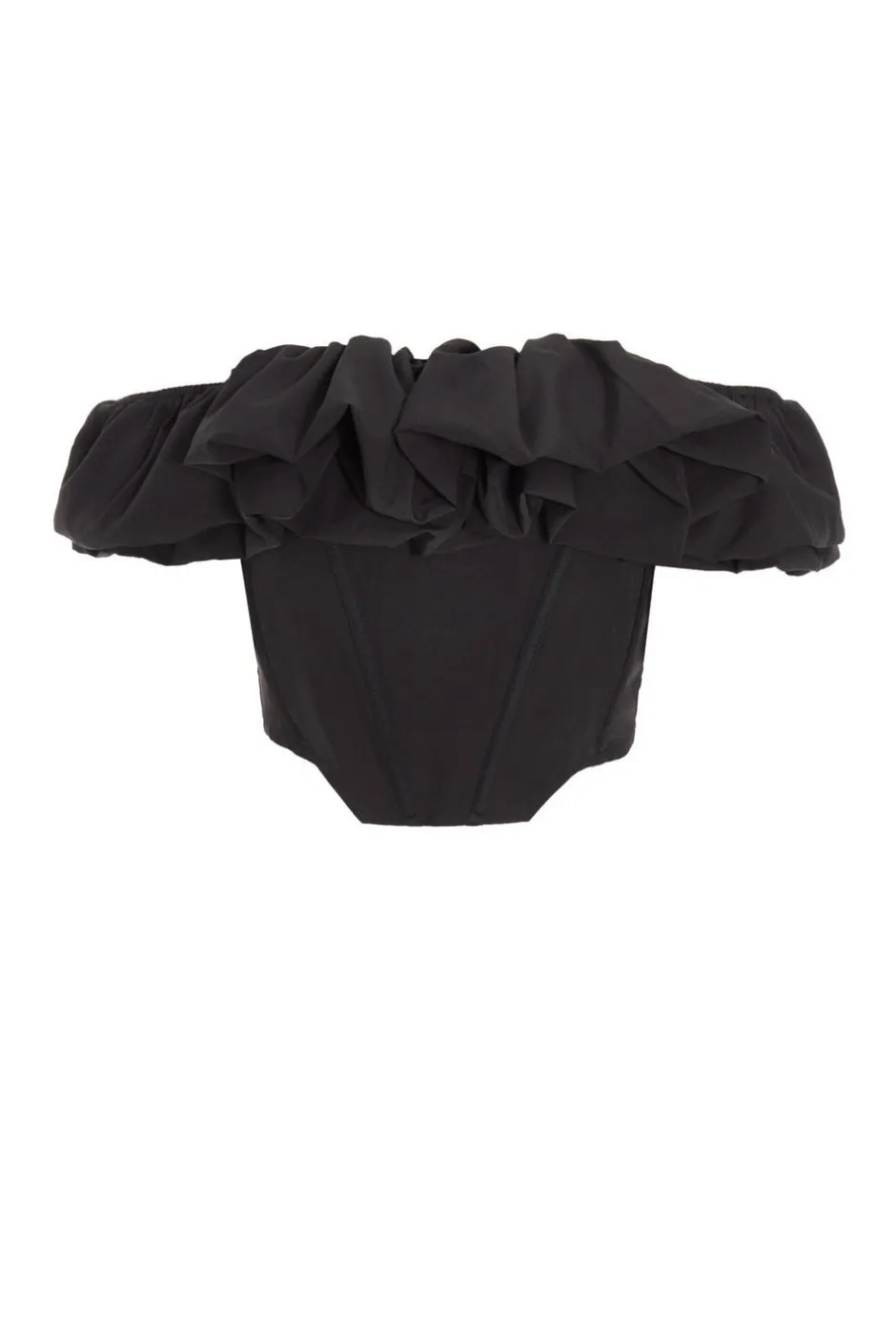 Quiz Bardot Corset Top Black Best