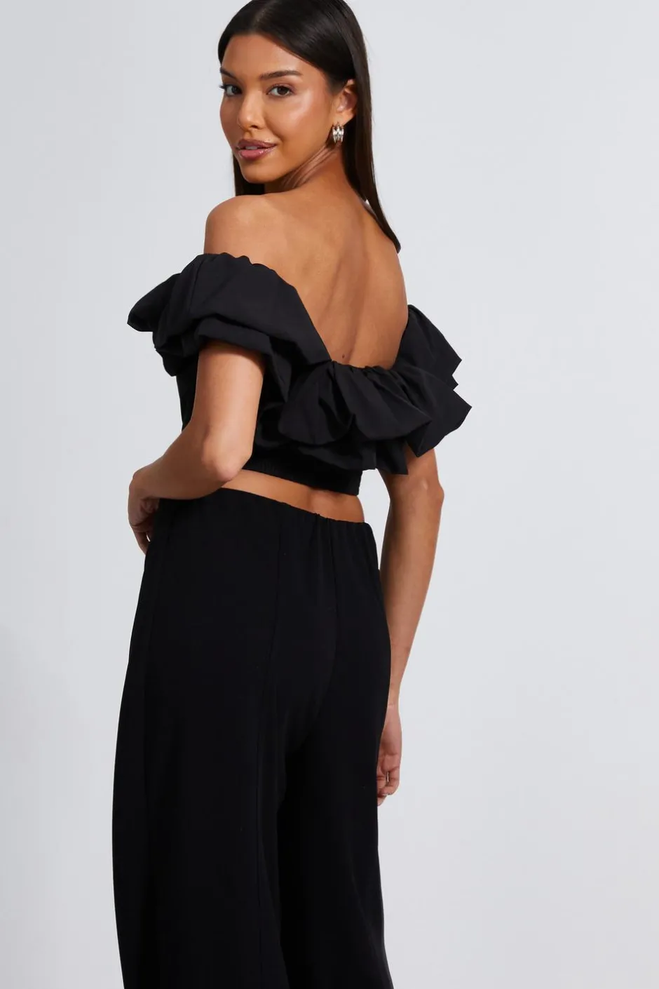 Quiz Bardot Corset Top Black Best