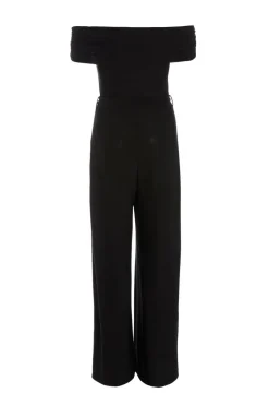 Quiz Black Bardot Palazzo Jumpsuit Outlet