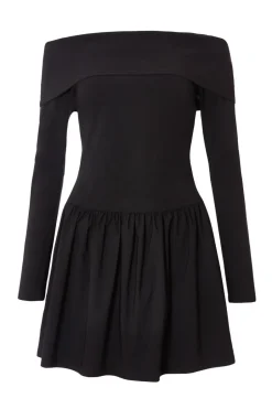 Quiz Black Bardot Skater Dress Discount