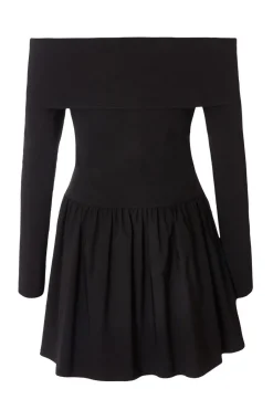 Quiz Black Bardot Skater Dress Discount
