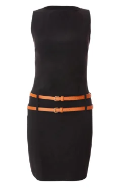 Quiz Black Belted Mini Dress Hot