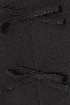 Quiz Black Bow Detail Waistcoat Outlet