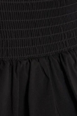 Quiz Black Bubble Hem Mini Skirt New
