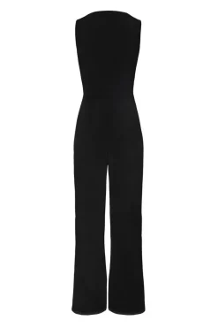 Quiz Black Buckle Detail Jumpsuit Hot