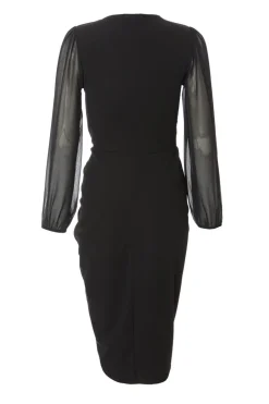 Quiz Black Buckle Midi Dress Best