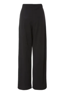 Quiz Button Detail Palazzo Trousers Black Outlet