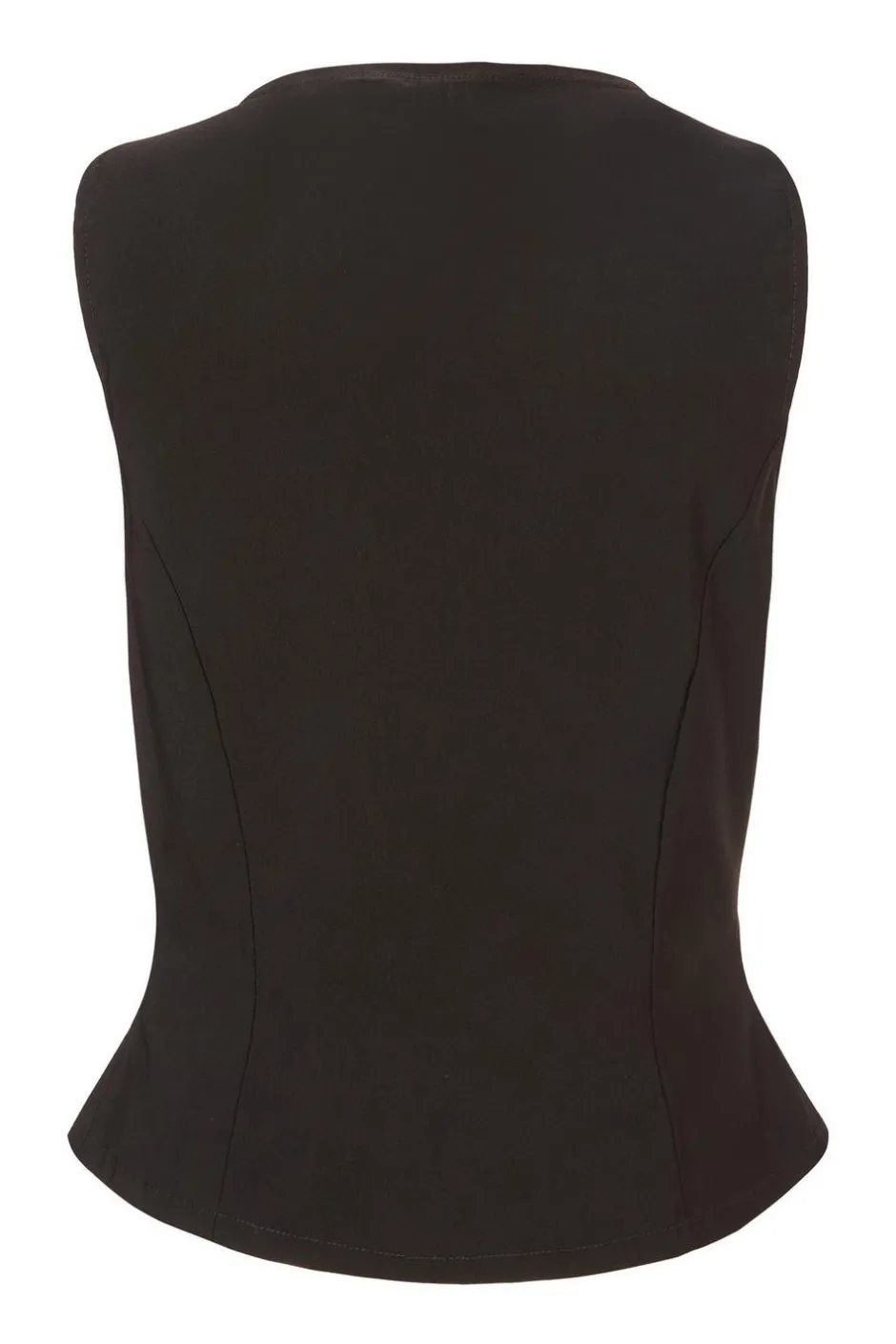 Quiz Black Button Front Waistcoat Discount