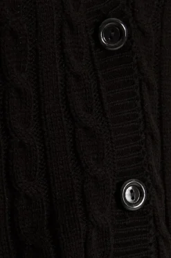 Quiz Black Cable Knit Cardigan Hot
