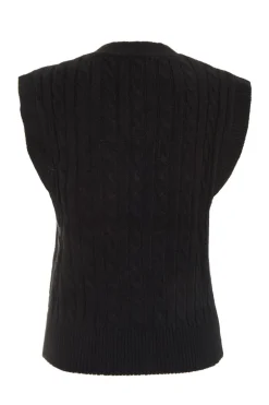 Quiz Black Cable Knit Tank Top New