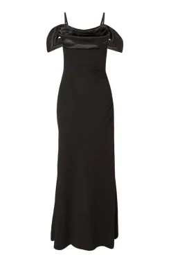 Quiz Black Cold Shoulder Maxi Dress Clearance