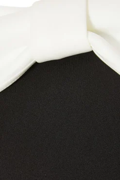 Quiz Black Contrast Bardot Maxi Dress