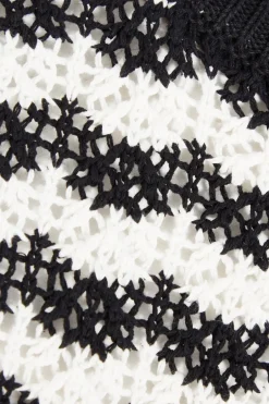 Quiz Black Contrast Knit Jumper Hot