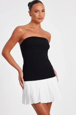 Quiz Black Contrast Mini Dress Online