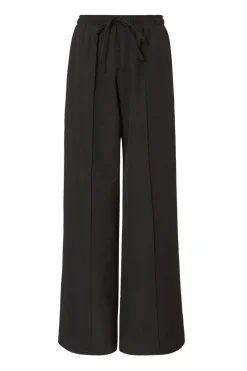 Quiz Black Contrast Striped Trousers Hot