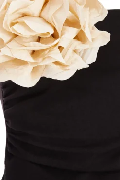 Quiz Corsage Bandeau Top Black Online