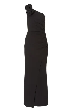 Quiz Corsage Maxi Dress Black Hot
