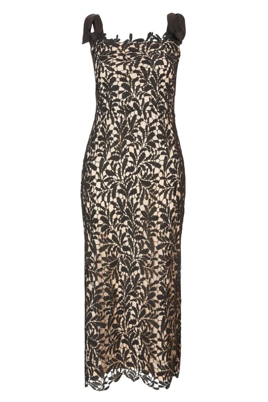 Quiz Black Crochet Lace Midi Dress Best