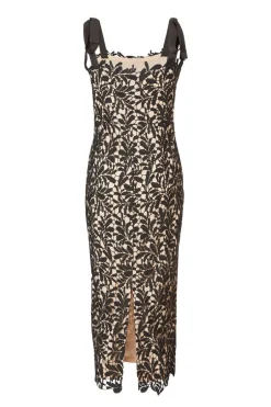 Quiz Black Crochet Lace Midi Dress Best