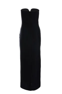 Quiz Black Cut Out Midaxi Dress New
