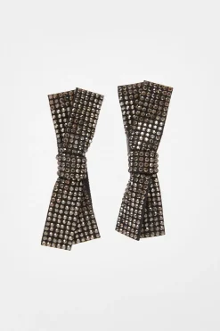 Quiz Black Diamante Bow Hair Clips Best