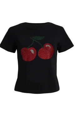 Quiz Diamante Cherry Top Black Online