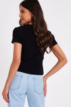 Quiz Diamante Cherry Top Black Online