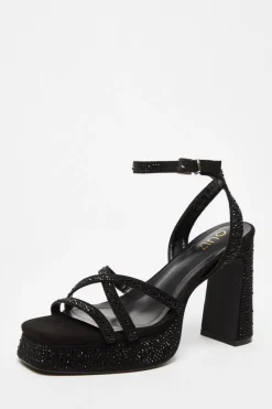 Quiz Diamante Platform Heels Black Online