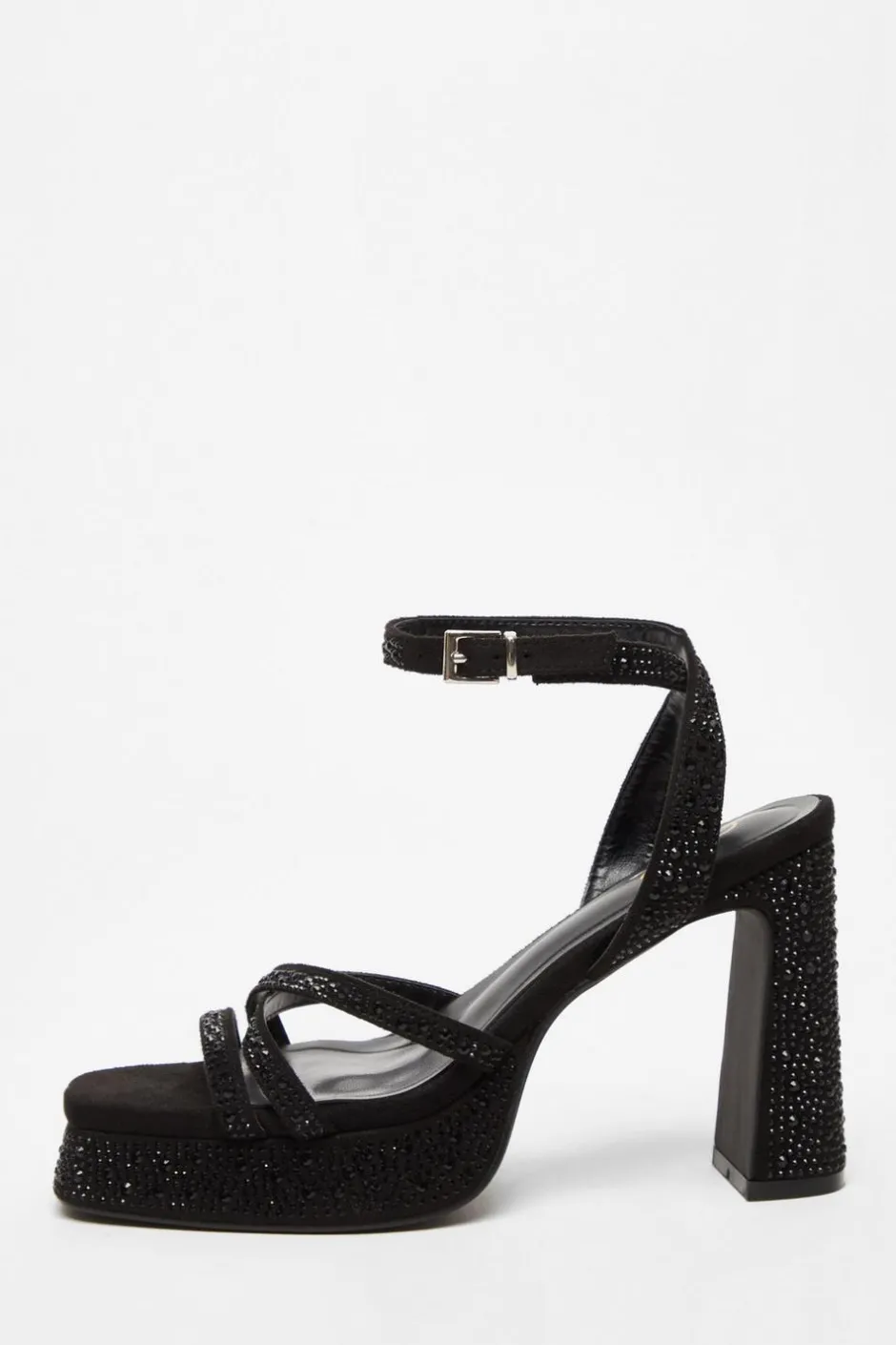 Quiz Diamante Platform Heels Black Online