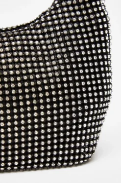 Quiz Black Embellished Mini Bag