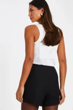 Quiz Black Embellished Skort Sale