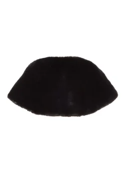 Quiz Faux Fur Wrap Black Outlet