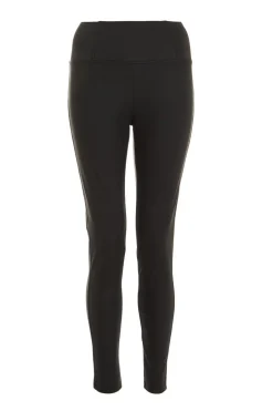 Quiz Black Faux Leather Elasticated Leggings