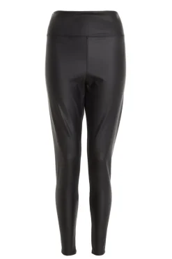Quiz Black Faux Leather Leggings Outlet