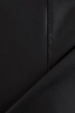 Quiz Black Faux Leather Leggings Outlet