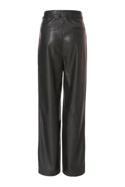 Quiz Black Faux Leather Trousers New