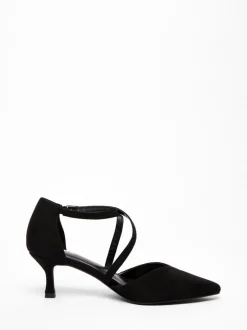 Quiz Black Faux Suede Court Heel Best