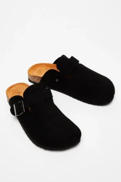 Quiz Black Faux Suede Mules Best