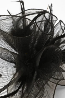 Quiz Black Feather Headband Fascinator Clearance