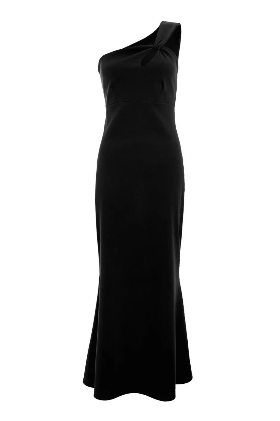 Quiz Black Fishtail Midaxi Dress New