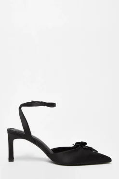 Quiz Black Floral Court Heels Discount