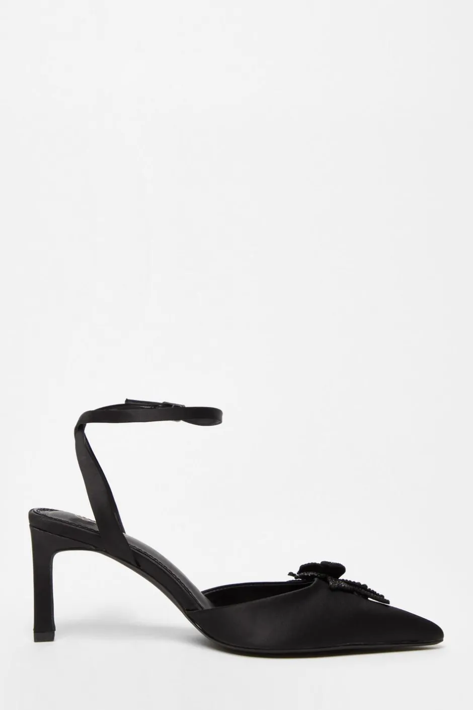 Quiz Black Floral Court Heels Discount