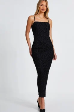 Quiz Black Floral Midaxi Dress Best