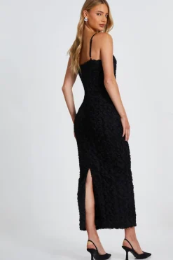 Quiz Black Floral Midaxi Dress Best