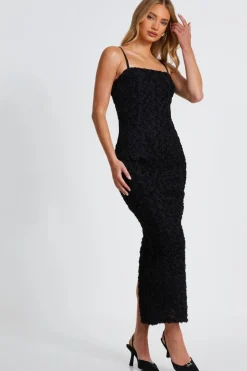Quiz Black Floral Midaxi Dress Best
